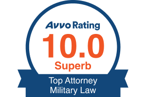 Avvo Rating 10.0 - Top Attorney Military Law